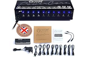The Original Premium 'Nordell Audio' Isolated 10 Output Power Supply Unit for Guitar Effects/Pedal Boards (9/12/18v)