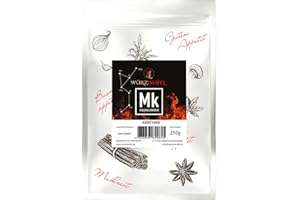 WÜRZTEUFEL Xanthan, Xanthan Gum E415. Glutenfreies Verdickungsmittel Xanthan, Polysaccharid. Beutel 250g.