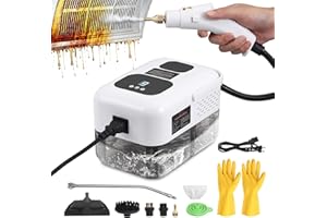 SUNOWL Nettoyer à Vapeur, 2500W Nettoyeur Vapeur Professionnel avec 6 Têtes 1200ML Réservoir d'eau de Grande Capacité, Nettoyage Vapeur pour le Nettoyage, Canapés, Carrelage, Voitures