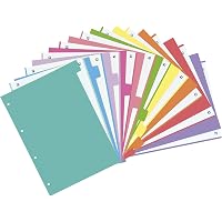 Oxford Strongline - Intercalaires A4 5 Positions En Plastique Opaque Pastel, 5 Couleurs Douces Pour Un Classement Coloré Et Élégant
