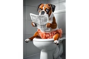 CEOVR Chien Peinture Diamant Adulte,30x40cm Diamond Painting Adulte​,5D DIY Diamond Art Kit Chien Lisant le Journal