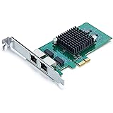 10Gtek® Gigabit PCIE Netzwerkkarte E1G42ET - Intel 82576 Chip, Dual RJ45 Ports, 1Gbit PCI Express Ethernet LAN Card, 10/100/1