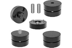 Tertullus 4 Pcs Speaker Isolation Feet With Shock-Absorbing Beads Hifi Turntable Feet 39×21mm For Hifi Devices Amplifier Turntable Dac Recorder Cd