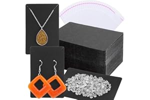 Anezus - Tarjetas, diseño de pendientes, color negro