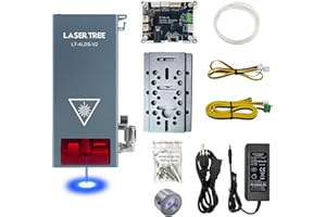 Kit modulo laser aggiornato 20W potenza ottica, LASER TREE 80W testa laser con aria assistere TTL modulo luce blu, quadruplo fascio compresso Laser Cutter modulo per macchina di incisione laser