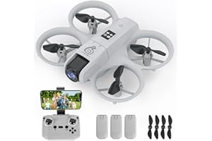 HANDWELL Mini Drohne für Kinder Spielzeug Drohne mit Kamera HD 720P, Kids Drone Toys mit LED Lichter/3D Flip/Kreisflug/30 Min Lange Flugzeit Outdoor Kinderspielzeug Geschenke für Jungen Mädchen ab 6 7 8+ Jahre