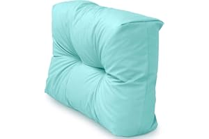 Spatium Cojines para pales europalé palets Funda desenfundable, Impermeable Menta Respaldo Corto 60x40x15