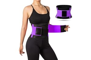 Jueachy Ceinture de Sudation pour la Taille pour Femme, Serre-Taille Gainant d’Entraînement Ceinture d’Entraînement Raffermissante Bande pour Brûler des Graisses Ventre Maigrir Forme Exercice