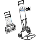 ATHLON TOOLS Carrello di trasporto pieghevole in alluminio | superficie di carico con cuscinetti antiscivolo | ruote scorrevo