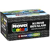Nova Color NC-188 Kumaş Boyası 6'lı Takım
