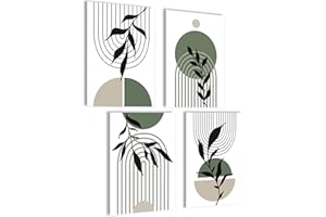 MOJOLIVING Ensemble d'images bohémiennes - Ensemble de posters - Décoration murale bohème - Images abstraites - Ensemble d'images esthétiques - Poster de yoga - Poster mural pour salon - Poster vintage