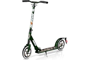 Hurtle Scooter – Scooter for Teenager – Kick Scooter – 2 Wheel Scooter with Adjustable T-Bar Handlebar – Folding Adult Kick Scooter with Alloy Anti-Slip Deck – Scooter with 8” Smooth Gliding Wheels