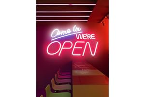 TRICASE HAMBURG tricase COME IN WE ARE OPEN Luz LED cálida blanca para decoración de pared, publicidad, boda, letras de acrílico luminosas, letrero de luz USB