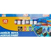 Mydido Akrilik Boya 12x9 ml T&uuml;p