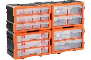 Monzana Box Portaminuterie Organizer espandibile 72 scomparti Contenitore Minuterie Utensili Officina