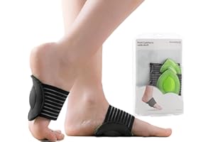 InnovaGoods® Almohadillas para pies Wellness Care, almohadillas pies resistentes, plantillas transpirables, Uso diario con cualquier calzado para aliviar dolor de pies, Arco acolchado, Color Negro