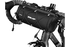 Rarapop Bike Handlebar Bag Small Bicycle Handle Bar Bag Handlebar Storage Pouch Pack with Shoulder Strap