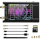 Seesii NanoVNA-H4 Antennenanalysator mit 32GB Karte, 4 Zoll Vektor Netzwerk Analysator Neueste Version 4,4 9KHz-1,5GHz HF VHF