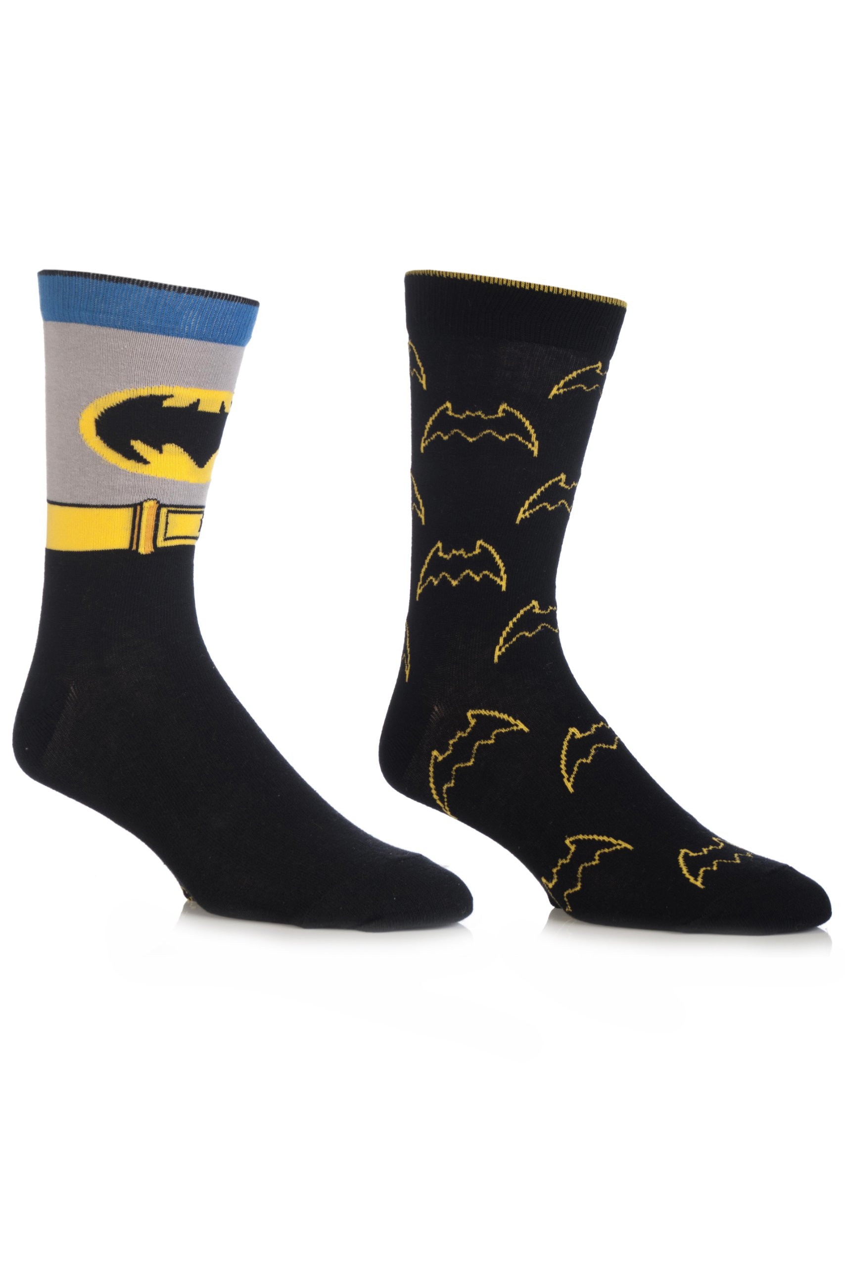 Herren-2-Paar-SockShop-DC-Comics-Mix-Batman-Socken