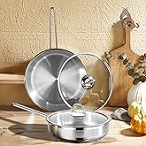 Amboss Saphire Stainless Steel 4 Piece Pan Set with Glass Lid