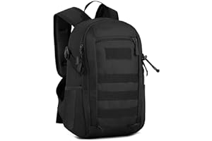 HUNTVP Sac à Dos Petit Cartable Tactique Militaire Molle Sac à Dos de Cours Sac de Multifonction pour Chasse Randonnée Camping Voyage Cyclisme Trekking Scalade 12L/15L/20L/30L