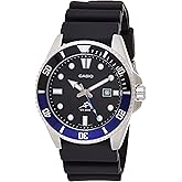 Casio Men's MDV106-1AV 200 M WR Black Dive Watch (MDV106-1A)