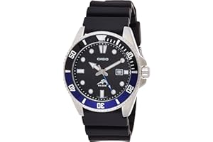 Casio Men's MDV106-1AV 200 M WR Black Dive Watch (MDV106-1A)