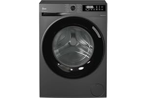 HOOVER Pro Wash Series 3 Washing Machine, 10kg, 1400 rpm, A-20 percent Energy Class, 16 Programmes, XL Soft Drum, WIFI Connected, Graphite-Black Door, 55x60x85 cm -HBR 410BL8G-80