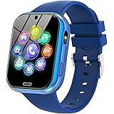 Orologio Smartwatch per Bambini, Telefono Intelligente per Ragazza e Ragazzo con 19 Giochi, Contapassi, Musica MP3, Fotocamer