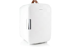 Subcold Pro15 Luxury Mini Fridge Cooler | Compact 15L Portable Small Fridge 12v & 240v | Efficient Quiet Cooling System | Ideal for Bedroom, Office, Beauty & Car (Chequer White)