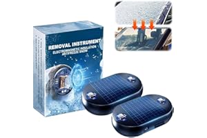 Fruitwealth 2pcs Electromagnetic Car Defroster, Anti Freeze Device, Electromagnetic Wave Car Snow Removal Device, Car Deicer, Electromagnetic Snow-Melter, Windscreen Defroster