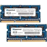 DUOMEIQI PC3-12800 DDR3L 1600MHz 16Go Kit (8Go x 2) 1.35V CL11 2Rx8 Dual Rank 204-Pin Unbuffered Non-ECC SODIMM Mémoire RAM M