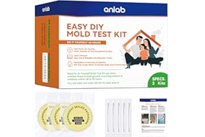 anlab™Mold Test Kit for Home - Do It Yourself Home Mold Detector | Test HVAC System | Home Surfaces | Indoor Air Quality Testing Kit - Identification Guide Included - Sealed Separately (Items of 3)