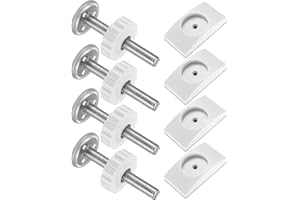 SZSLMY 8 Pcs Baby Gate Extension Kit: 4 Baby Gate Extension Rods + 4 Safety Dog Baby Gate Wall Protector, Pressure Mounted Baby Gate Threaded Spindle Rods for Baby Pet Dog Door Safety Stair Gate Extension