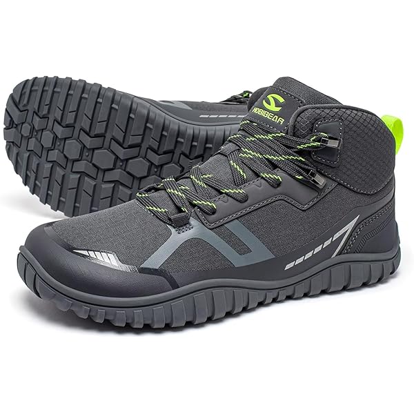 HOBIBEAR Barfußstiefel Herren/Damen - Breite Zehenbox, Wasserdicht & Warm Für Winter