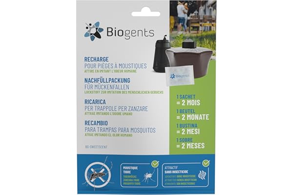 Fini les moustiques tigres : recharges Biogents 6 mois