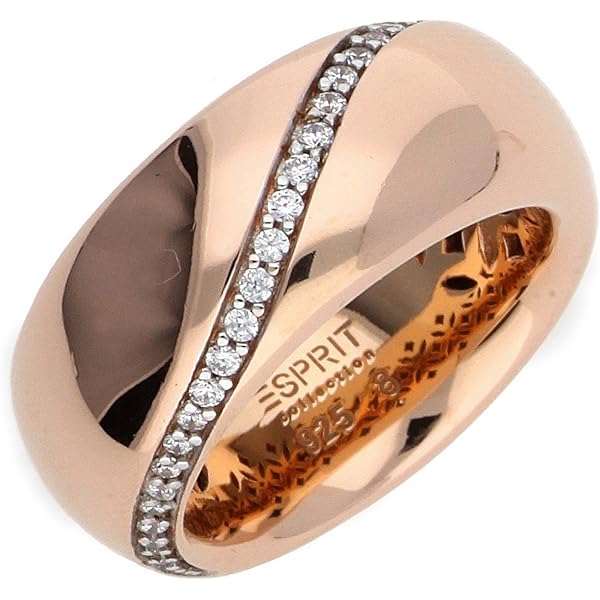 Esprit Damenring Ballroom Aus Sterling-Silber 925, Größe 58 (ca. 18,5) – Eleganter Ring In Light Purple