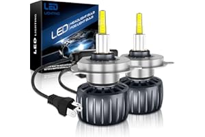 JOSHF Lampadina H4 LED, 360° 72 chip CSP 700% più Luminoso Lampadine 30000LM 120W 6000K Bianco LED H4/HB2/9003 Auto e Moto per Canbus Senza Errori, Impermeabile IP68, 2 lampadine