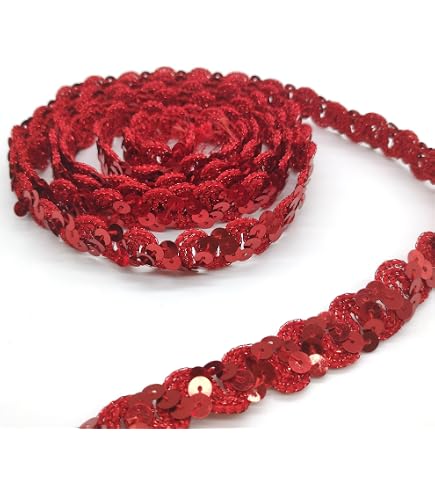 Elastisches Paillettenband, 5,5 M, 7,6 Cm Breit, Hot Pink – Glitzernd Für Nähen & DIY