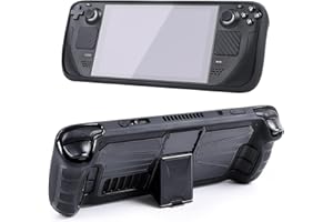 Kickstand Hülle für Steam Deck, Beinhome Grip Case Cover Schutz kompatibel mit Valve Steam Deck Konsole, Rutschfest und Kratzfest