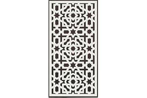 ANDALUCIART | Celosía Decorativa PVC 120 x 60 cm - 5 mm | Celosía Árabe | Separador Ambientes Comedor, Cuadro Mandala Salón, Panel Cocina, Cabecero Cama, Biombo, Decoración Fachada Exterior