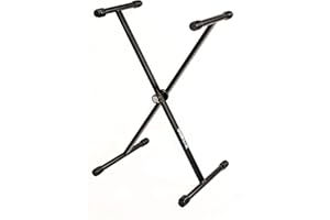 Quik-Lok T/10 BK à palier unique complète "X" stand pour clavier