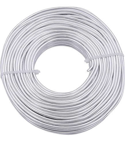 Filo Alluminio Modellabile 2mm X 20m - Per Bigiotteria, Fai-Da-Te, Artigianato E Decorazioni