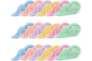 KASURE 18 Piezas De Caramelo Cinta Correctora, 12m*5mm, Suave Y Silencioso Tipex Cinta Correctora, Multicolor Opcional Material Escolar Y Papeleria, Papelería Lista Para Usar
