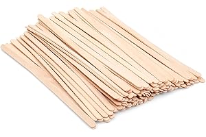 ANTETOK Rührstäbchen aus Holz, für Kaffee, Tee, Getränke, 100 Stück 190 mm Rührstäbchen, Heißgetränke Glatte Sticks (Keine Papierverpackung)