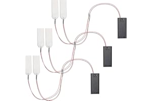 Anglekai Flexible Helmet Led Eye Lights, Led Lights Decorations for Iron Man, 2.73in Helmet Light Strips for Batman Helmet LED Lights for Superhero Cosplay Helmet Light Strips (3)