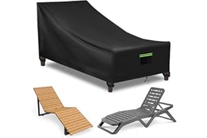 Neuradical Gartenliege Abdeckung, Schutzhülle für Liegen, 420D Winterfest & Langlebig Abdeckung Gartenliege - Liegenabdeckung für alle Jahreszeiten Wasserdichte Sonnenliegenabdeckungen 200x75x40/70cm