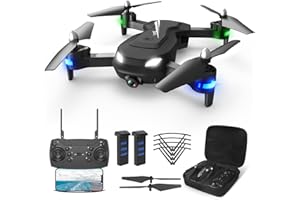 Wipkviey Foldable Drone with 1080P HD Camera for Kids/Adults/Beginners | T26 RC Quadcopter Toys with Carrying Case, 26-30 Mins Flight, Birthday Present for Boys