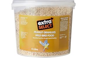 Extra Select Peanut Granules Wild Bird Food Treat Tub, 5 Litre