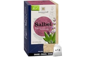 2W ORGANIC Tisane Sauge Bio Officinale Pure - Infusion Sauge Bio 18 Sachets Doses Qualité Pure | Sauge Officinale Certifiée Bio - Tisane Sauge A Infuser - Agriculture Bio Contrôlée